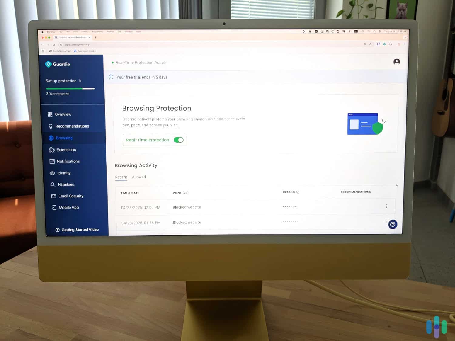 Setting up Guardio’s Browsing Protection on our desktop Setting up Guardio’s Browsing Protection on our desktop