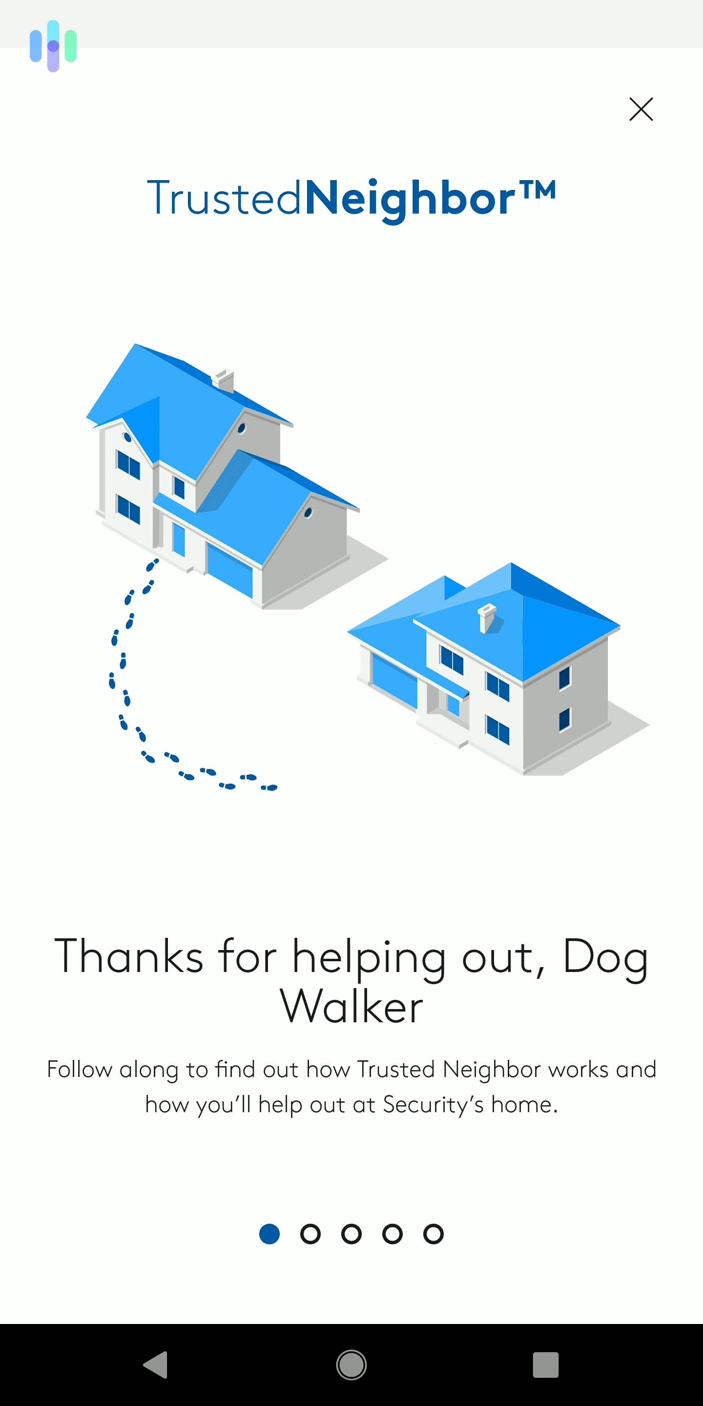 ADT+ App – Trusted Neighbor Helper – Thank You Screen ADT+ App – Trusted Neighbor Helper – Thank You Screen