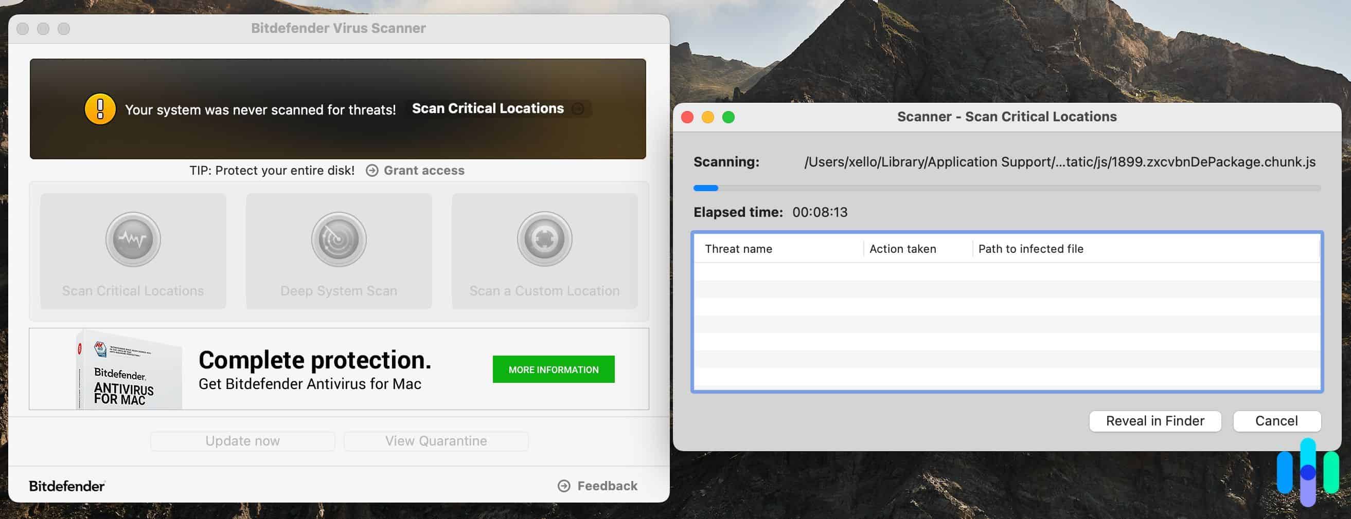 Bitdefender virus scanner (free) Bitdefender virus scanner (free)