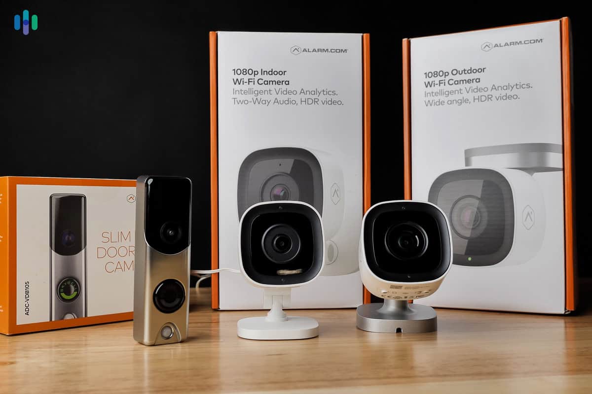 Brinks’ Alarm.com cameras and doorbell Brinks' Alarm.com cameras and doorbell