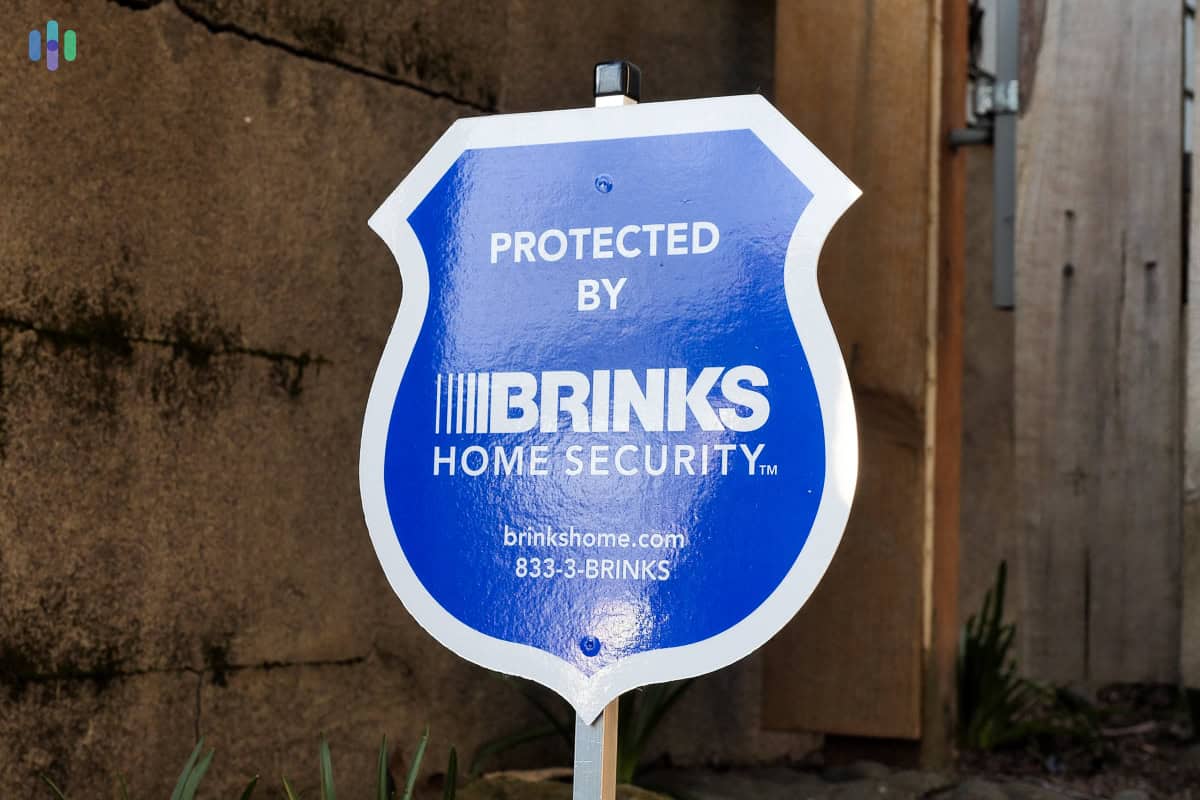Brinks yard sign Brinks yard sign