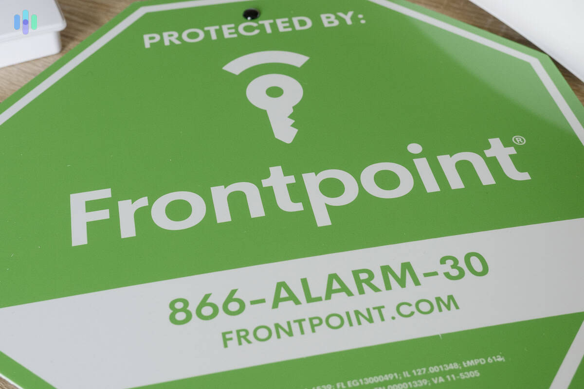 Frontpoint yard sign Frontpoint yard sign