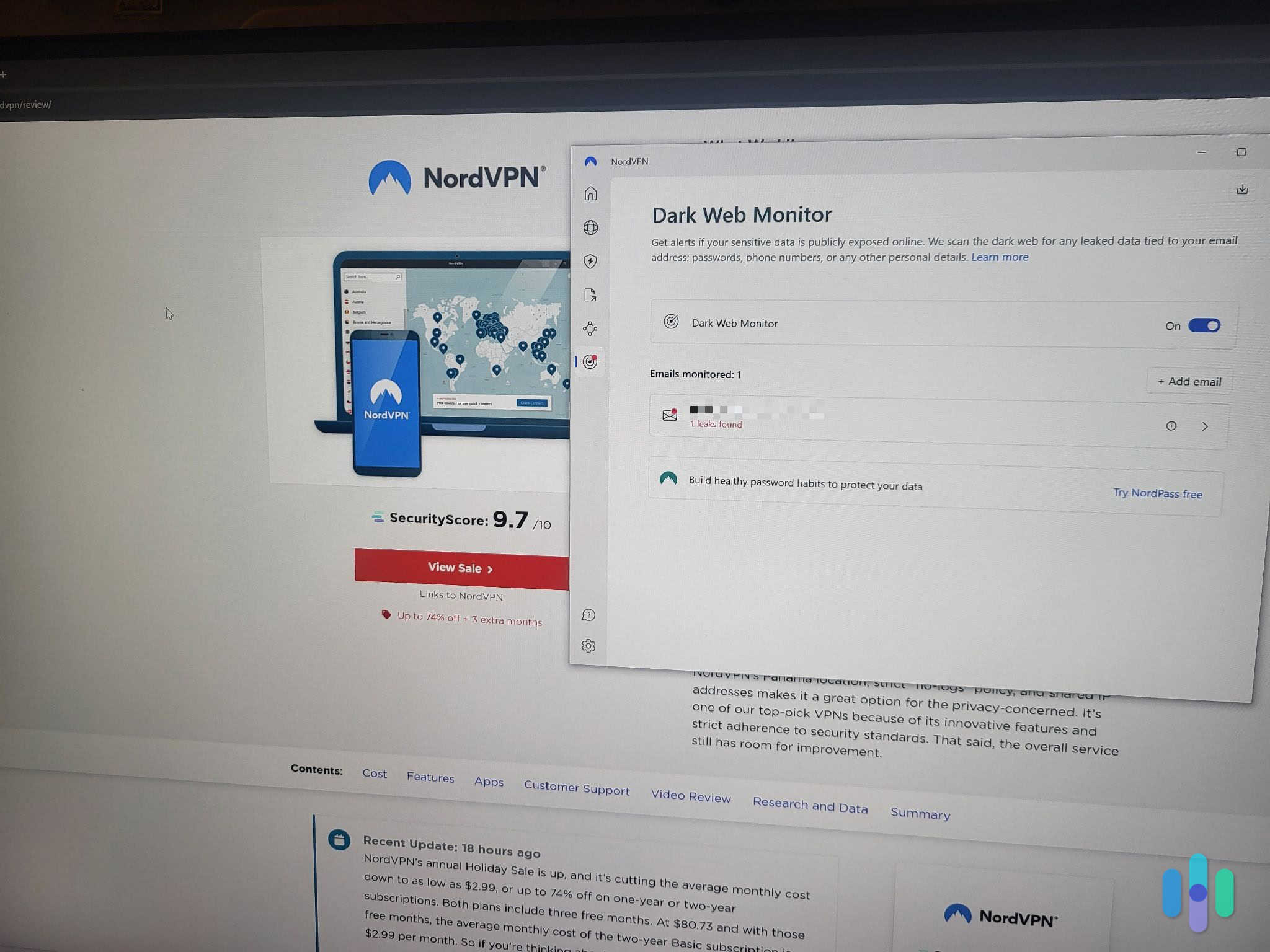 NordVPN is a great option if you’re looking for high-end security features. NordVPN is a great option if you're looking for high-end security features.