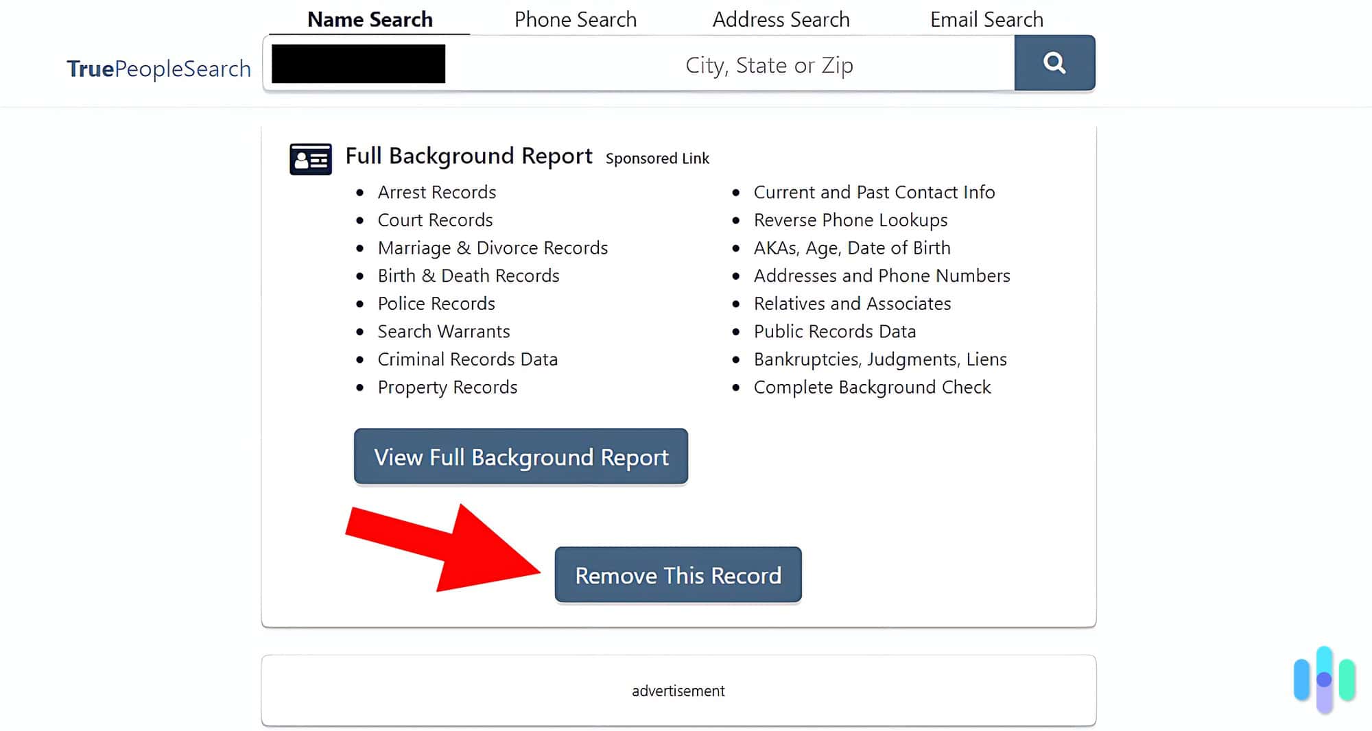 Review the profile and click “Remove This Record” near the bottom of the page. Review the profile and click “Remove This Record” near the bottom of the page.