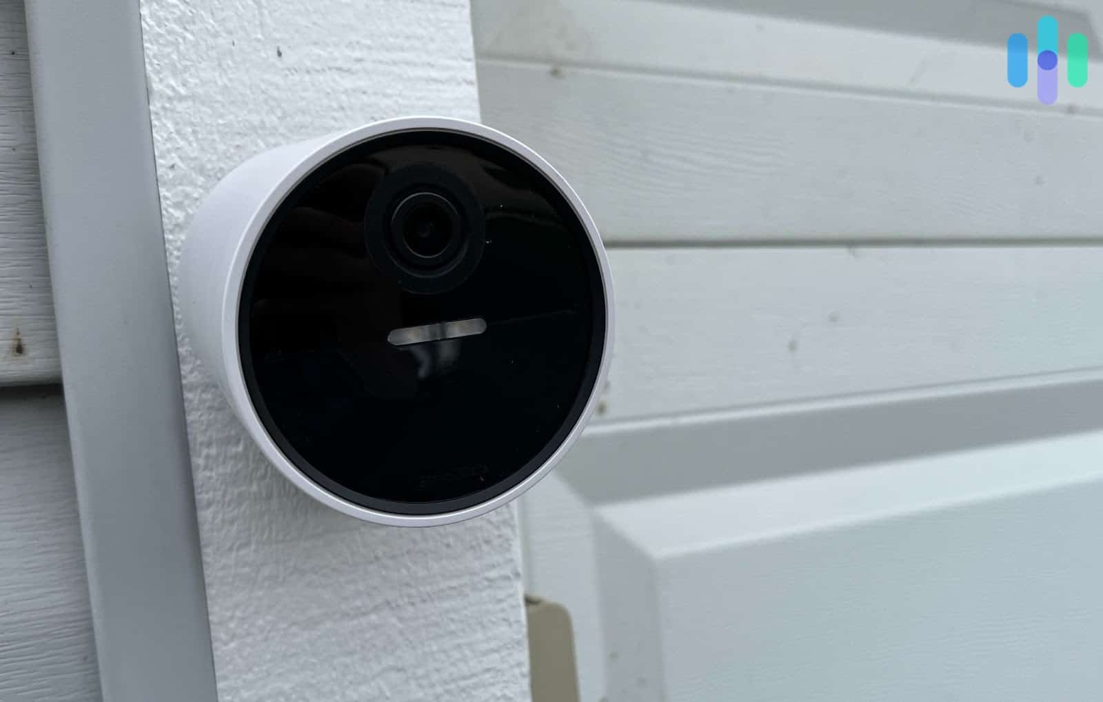 The new SimpliSafe Outdoor Camera mounted outside our home The new SimpliSafe Outdoor Camera mounted outside our home