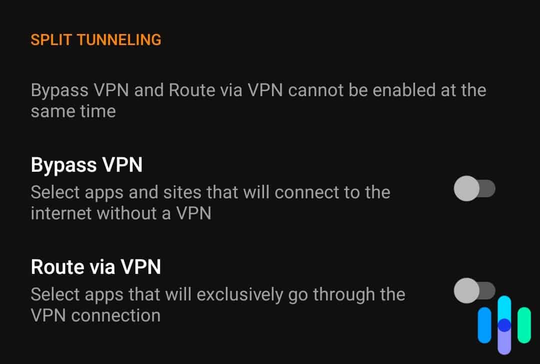 Split tunneling with UltraVPN Split tunneling with UltraVPN