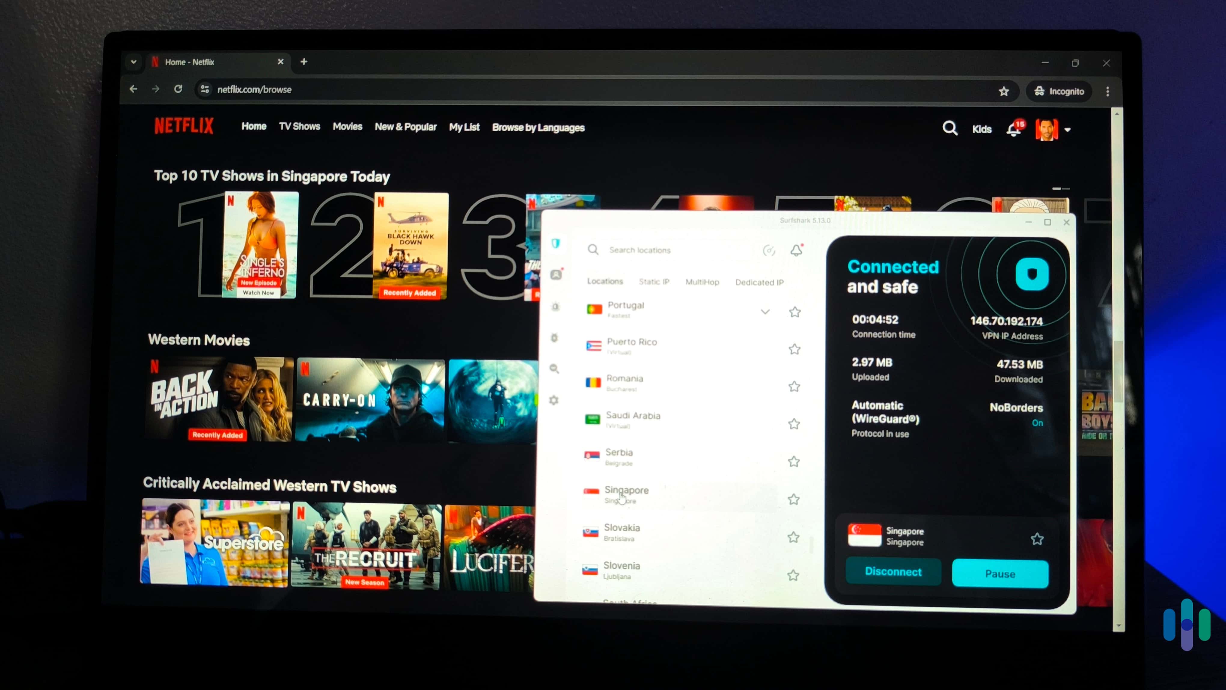 Surfshark always allowed us to connect to Netflix without any issues. Surfshark always allowed us to connect to Netflix without any issues.