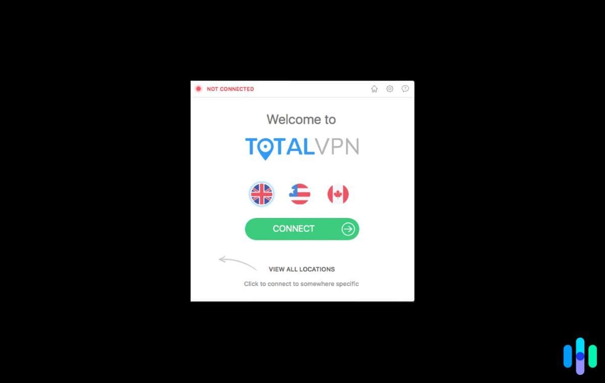 total-vpn-home-page Total VPN home page.