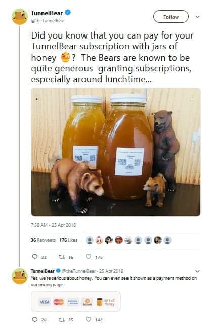 TunnelBear Payment Options TunnelBear Payment Options