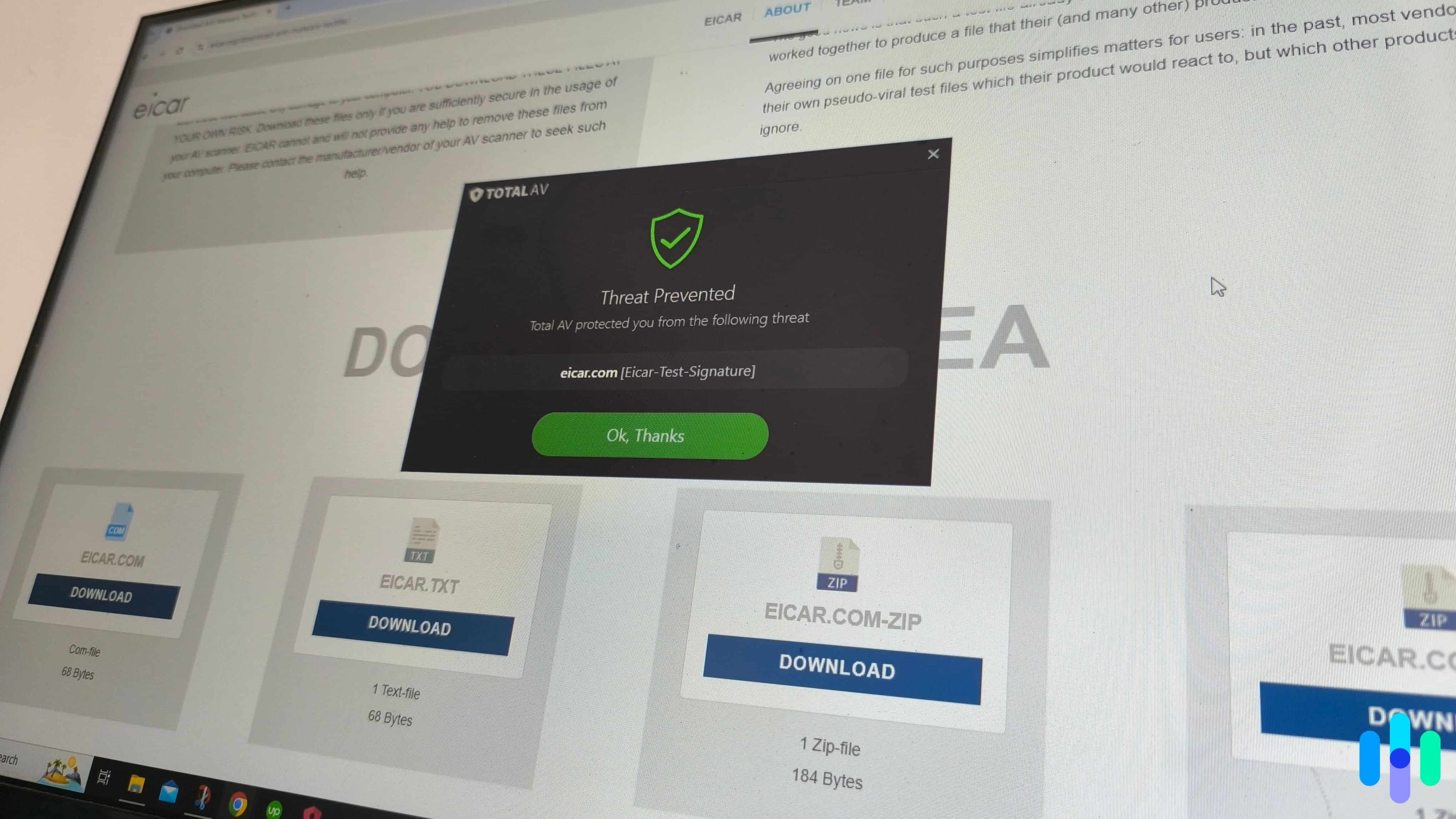 We received this prompt after attempting to open the malware test file We received this prompt after attempting to open the malware test file