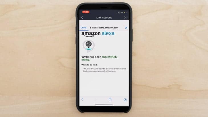 Wyze Cam Pan Alexa Integration on Wyze App