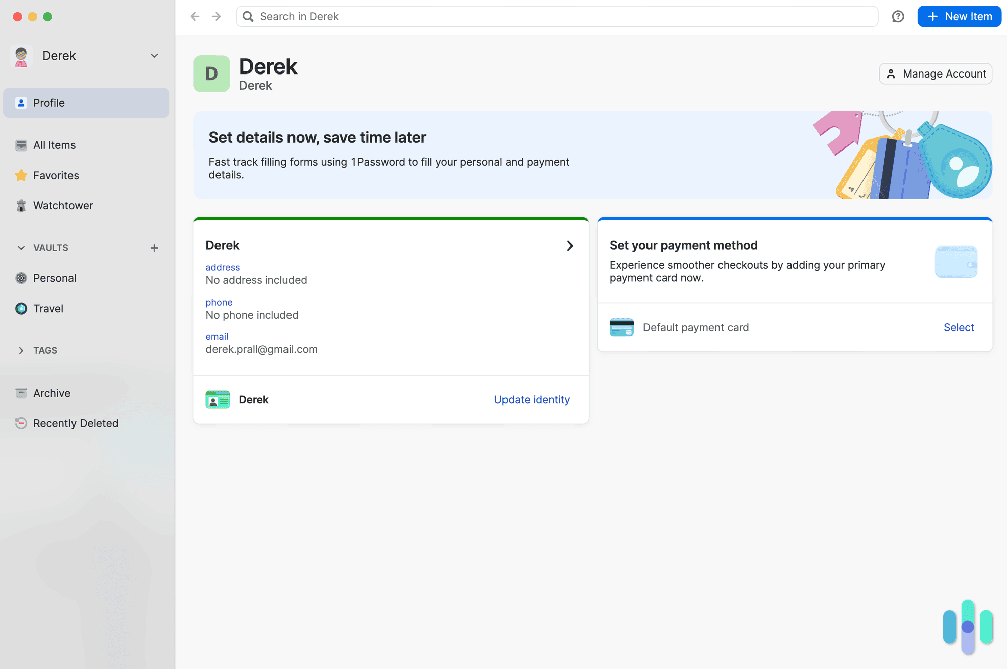 1Password’s desktop client is where you can access most of the settings and features to protect yourself online.  - Product Header Image