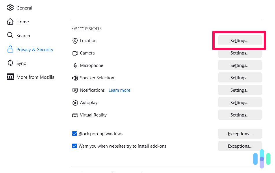 Allowing Hulu to view location in Firefox Allowing Hulu to view location in Firefox