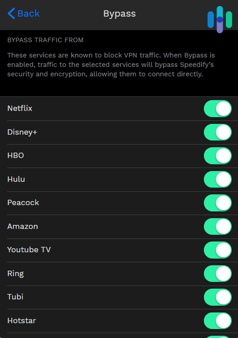 Apps that bypass Speedify VPN by default Apps that bypass Speedify VPN by default