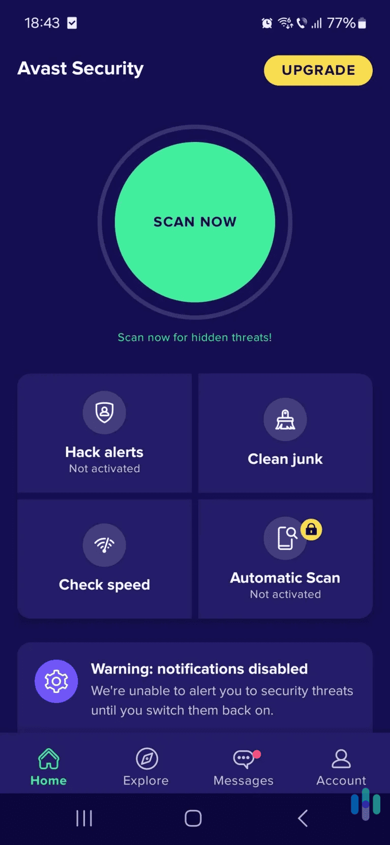 Avast’s free antivirus app on Android has a good malware detection rate, and it’s pretty easy to use. Avast's free antivirus app on Android has a good malware detection rate, and it's pretty easy to use.