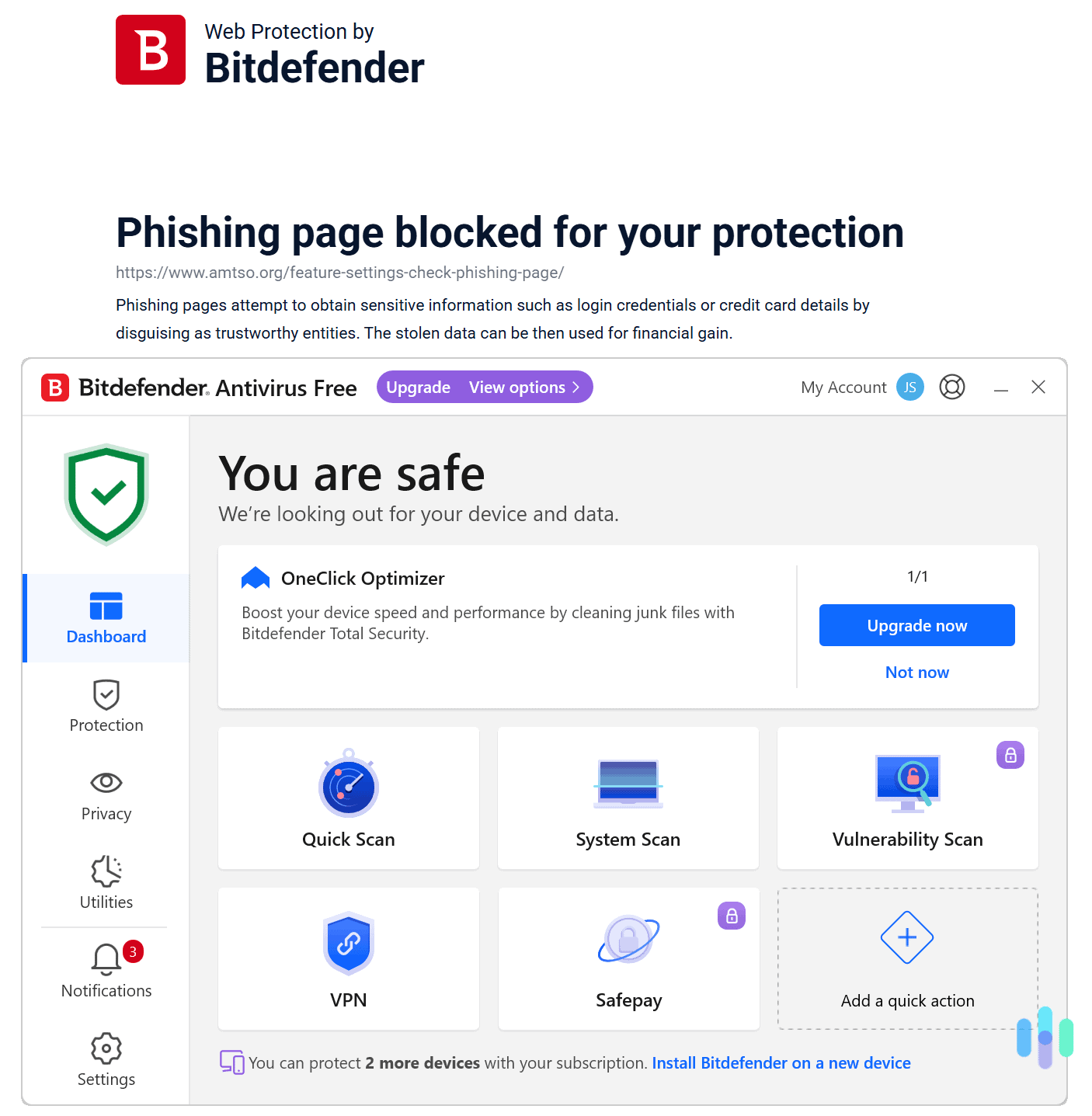 Bitdefender performed really well in all of our malware detection and prevention tests. Bitdefender performed really well in all of our malware detection and prevention tests.