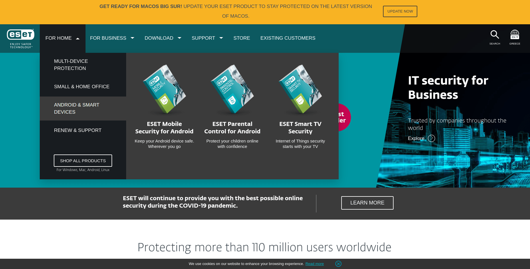 ESET Homepage ESET Homepage