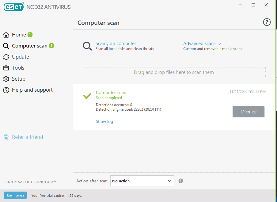 ESET – Scan Complete ESET - Scan Complete