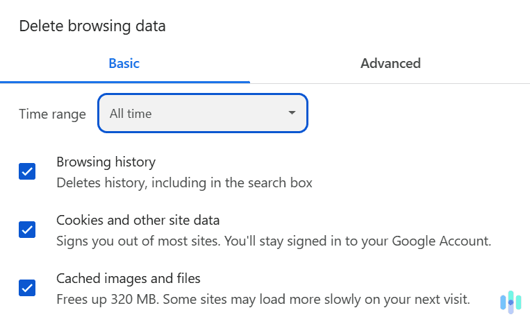 Even if you delete your browser’s cookies in addition to the search history, you won’t be signed out of your Google account. Even if you delete your browser's cookies in addition to the search history, you won't be signed out of your Google account.