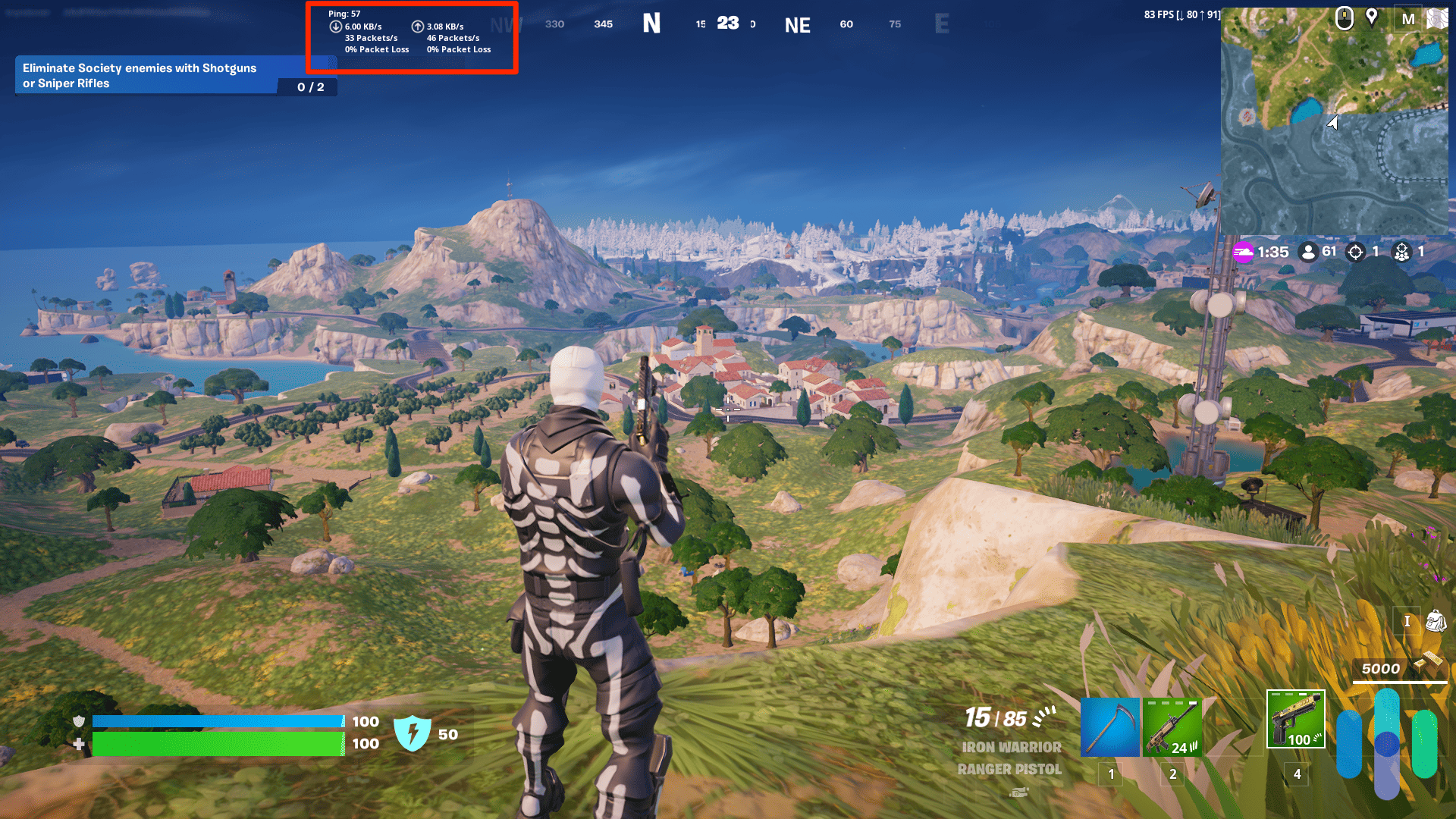 Playing a Fortnite Battle while testing a VPNs ping and packet loss Playing a Fortnite Battle while testing a VPNs ping and packet loss