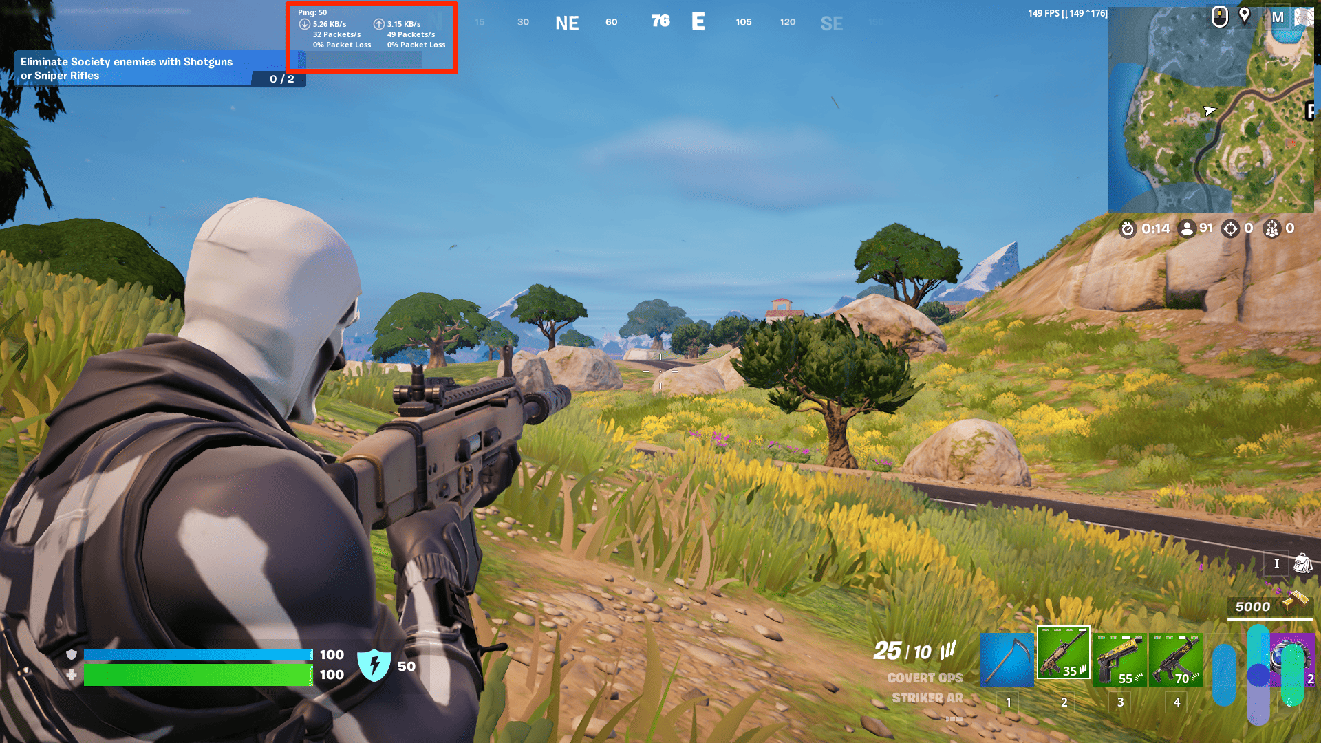 Testing NordVPN’s ping while playing Fortnite Testing NordVPN's ping while playing Fortnite