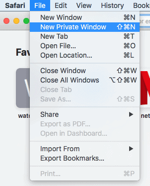Incognito Mode on Safari Incognito Mode on Safari
