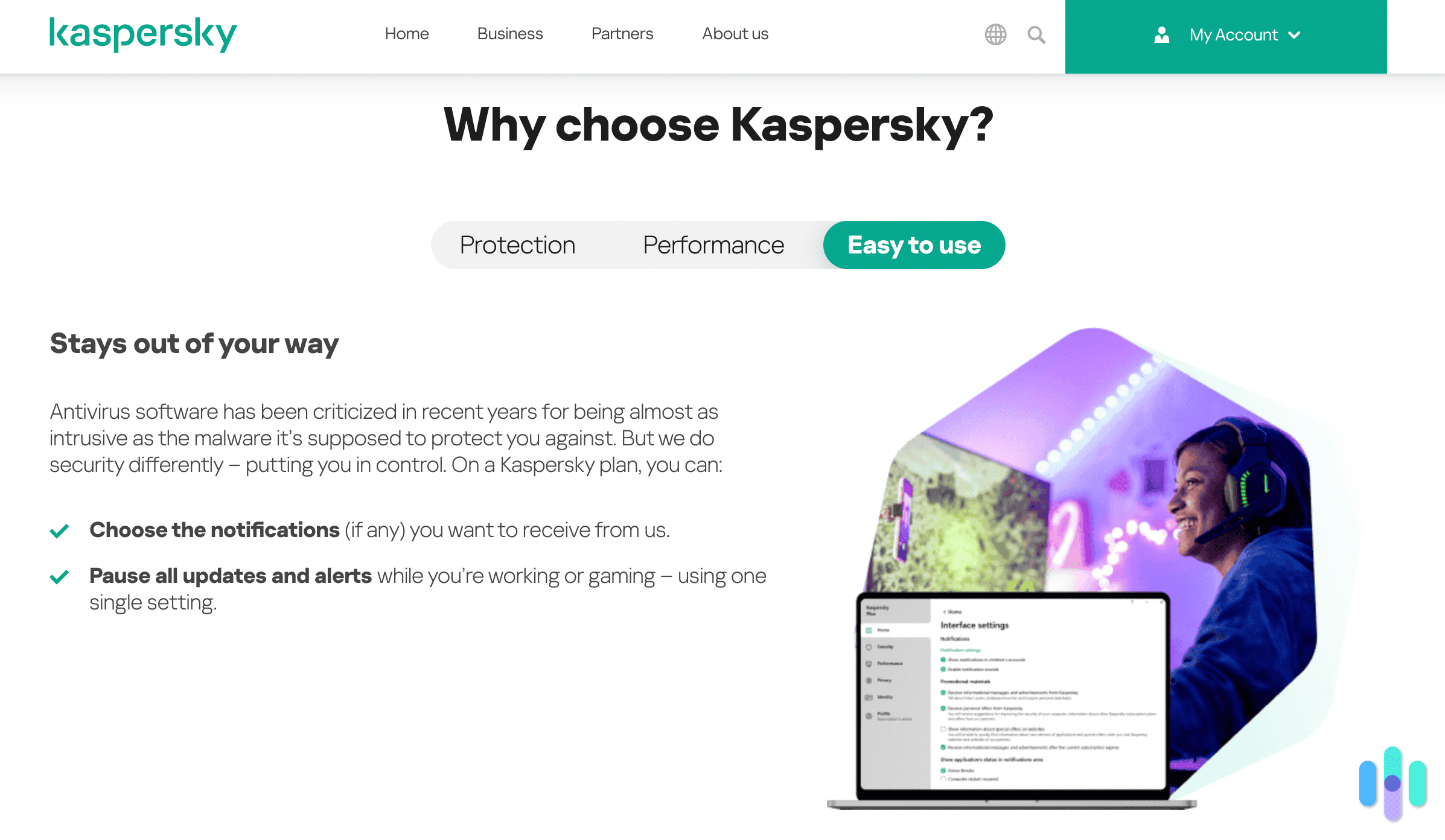 Kaspersky homepage Kaspersky homepage