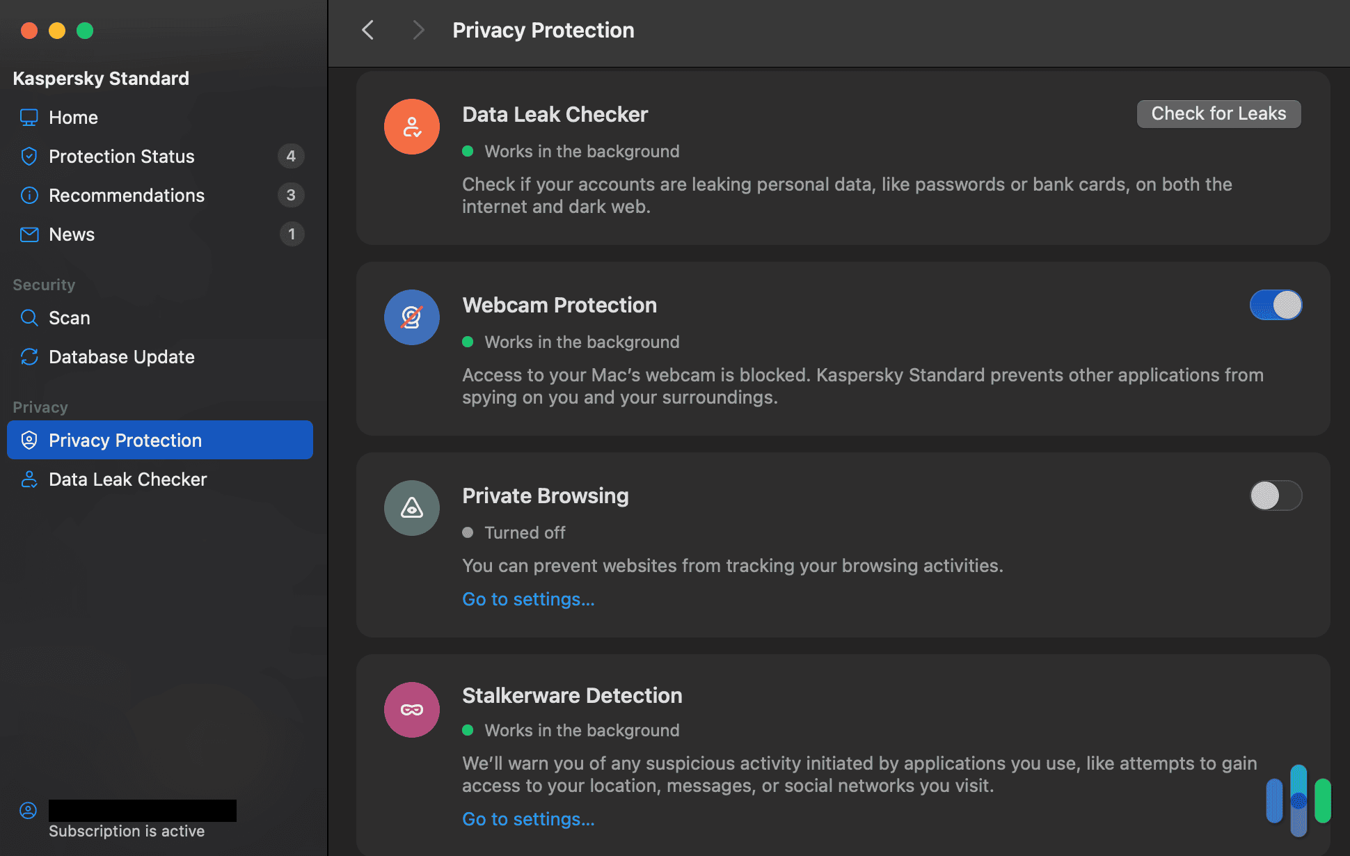Kaspersky privacy protection options Kaspersky privacy protection options