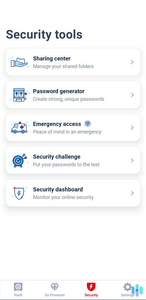 Exploring LastPass’ security tools on the Android smartphone app. Exploring LastPass’ security tools on the Android smartphone app.