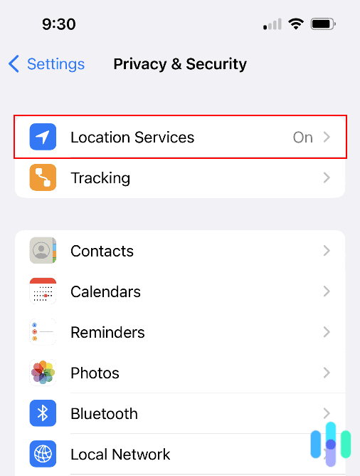 Location Services on iPhone Location Services on iPhone