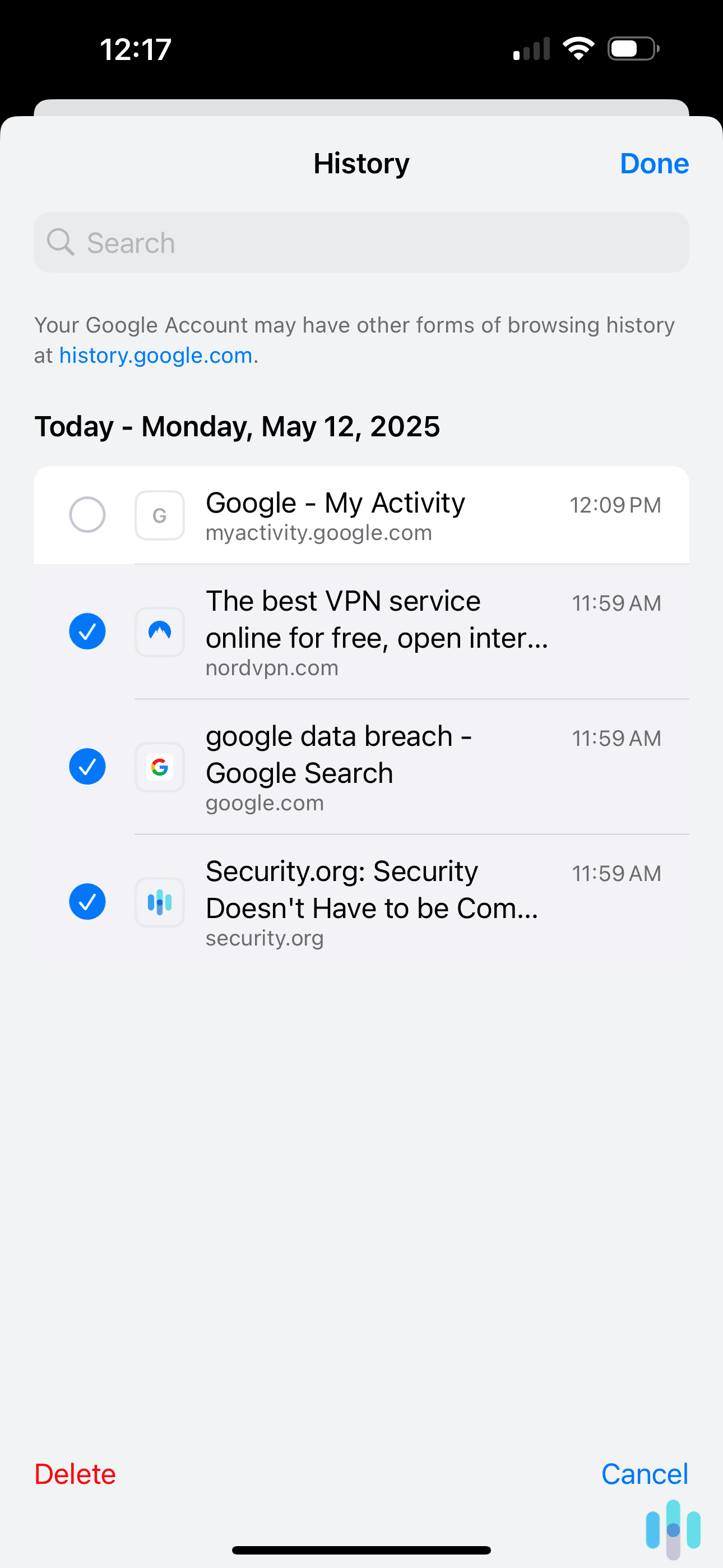 You can manually remove websites from Google’s search history like we did above. You can manually remove websites from Google's search history like we did above.