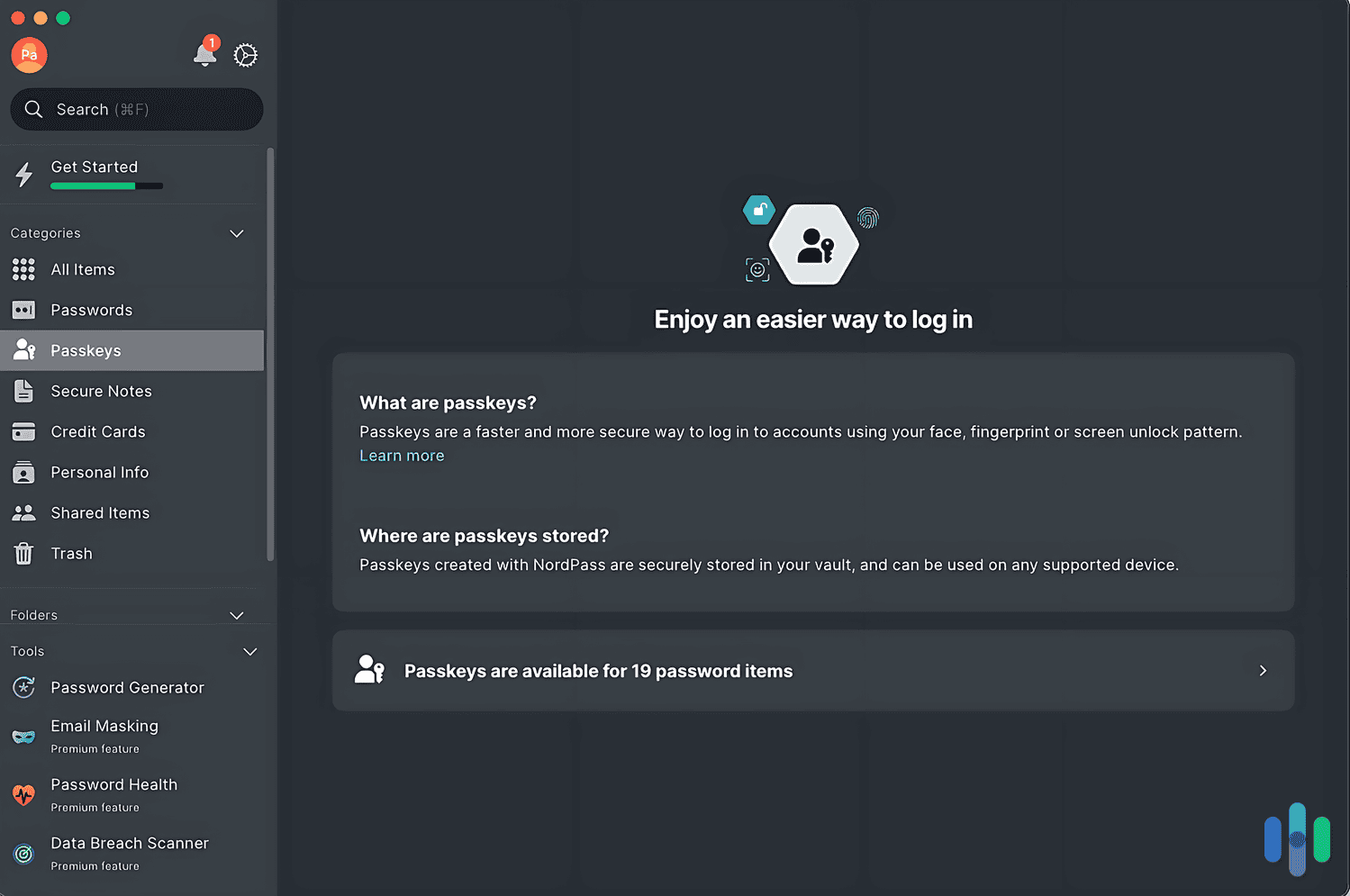 Passwordless login through passkeys made it easy to integrate NordPass into our workflows. Passwordless login through passkeys made it easy to integrate NordPass into our workflows.