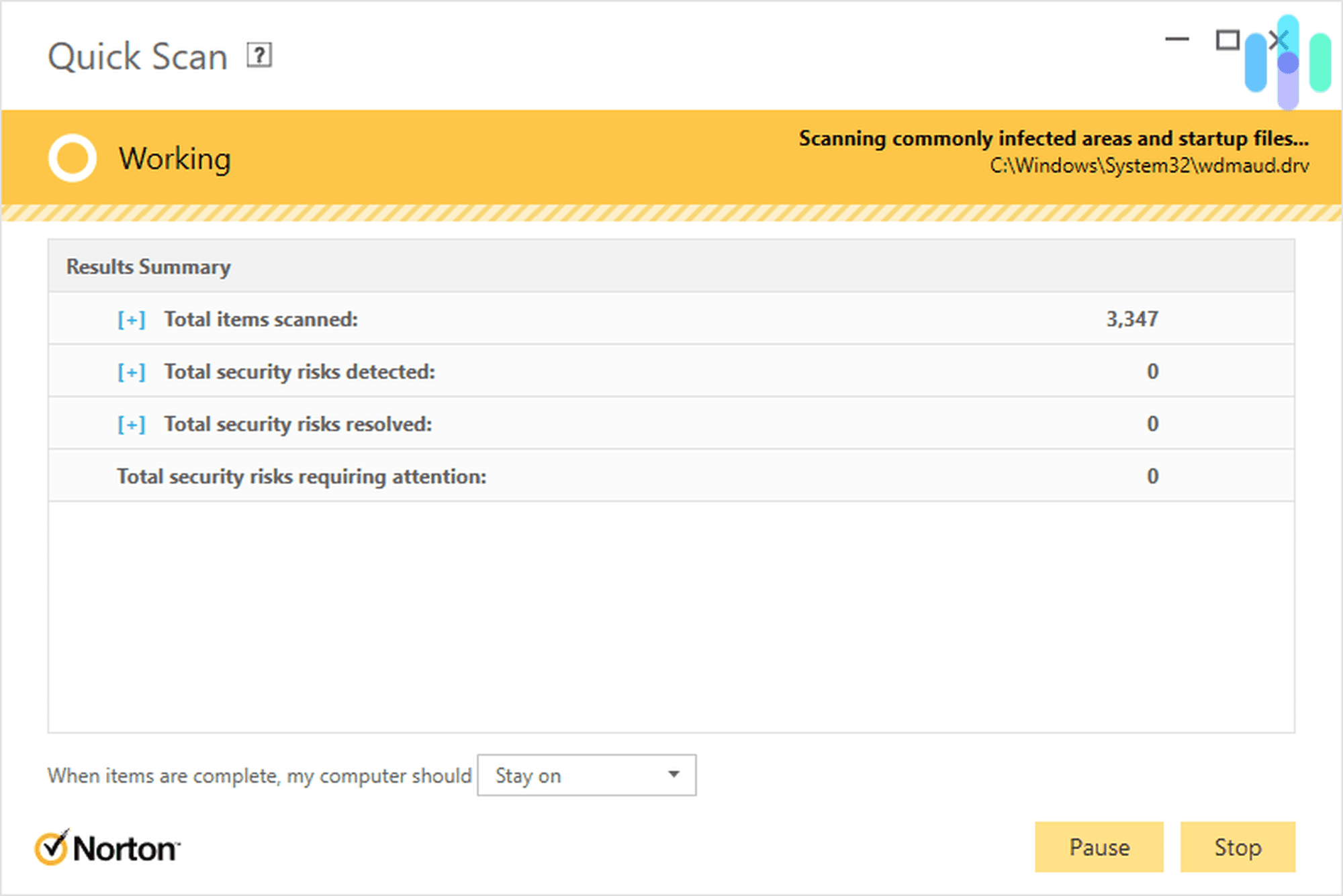 Norton Quick Scan Norton Quick Scan