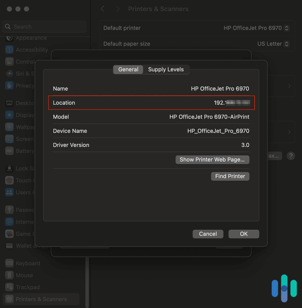 Printer Options and Supplies on Mac Printer Options and Supplies on Mac