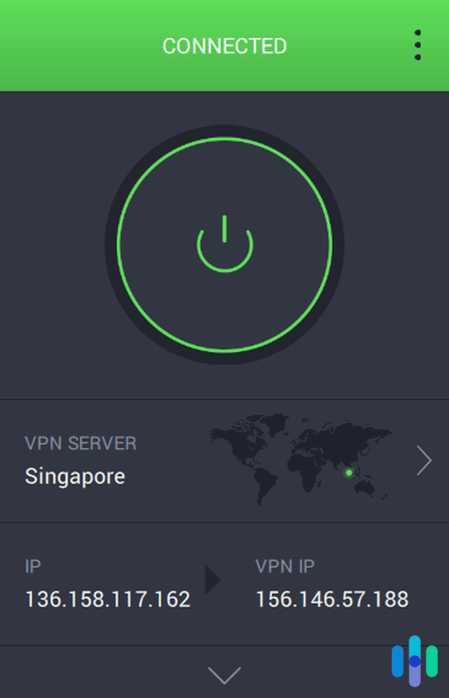 Private Internet Access connected to Singapore Private Internet Access connected to Singapore