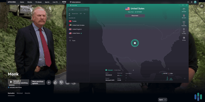 Proton VPN has servers across the globe, and works with multiple Prime Video libraries. Proton VPN has servers across the globe, and works with multiple Prime Video libraries.
