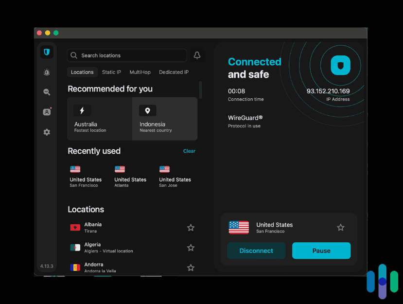 Surfshark Main Screen Surfshark Main Screen