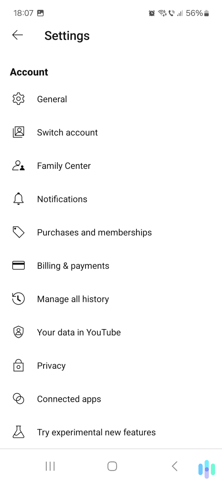Tap the history option to access your YouTube search history. Tap the history option to access your YouTube search history.