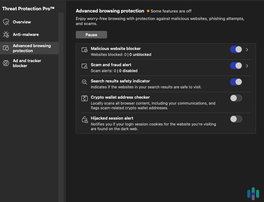 Threat Protection Pro’s features are lighter compared to standalone antivirus programs. Threat Protection Pro’s features are lighter compared to standalone antivirus programs.