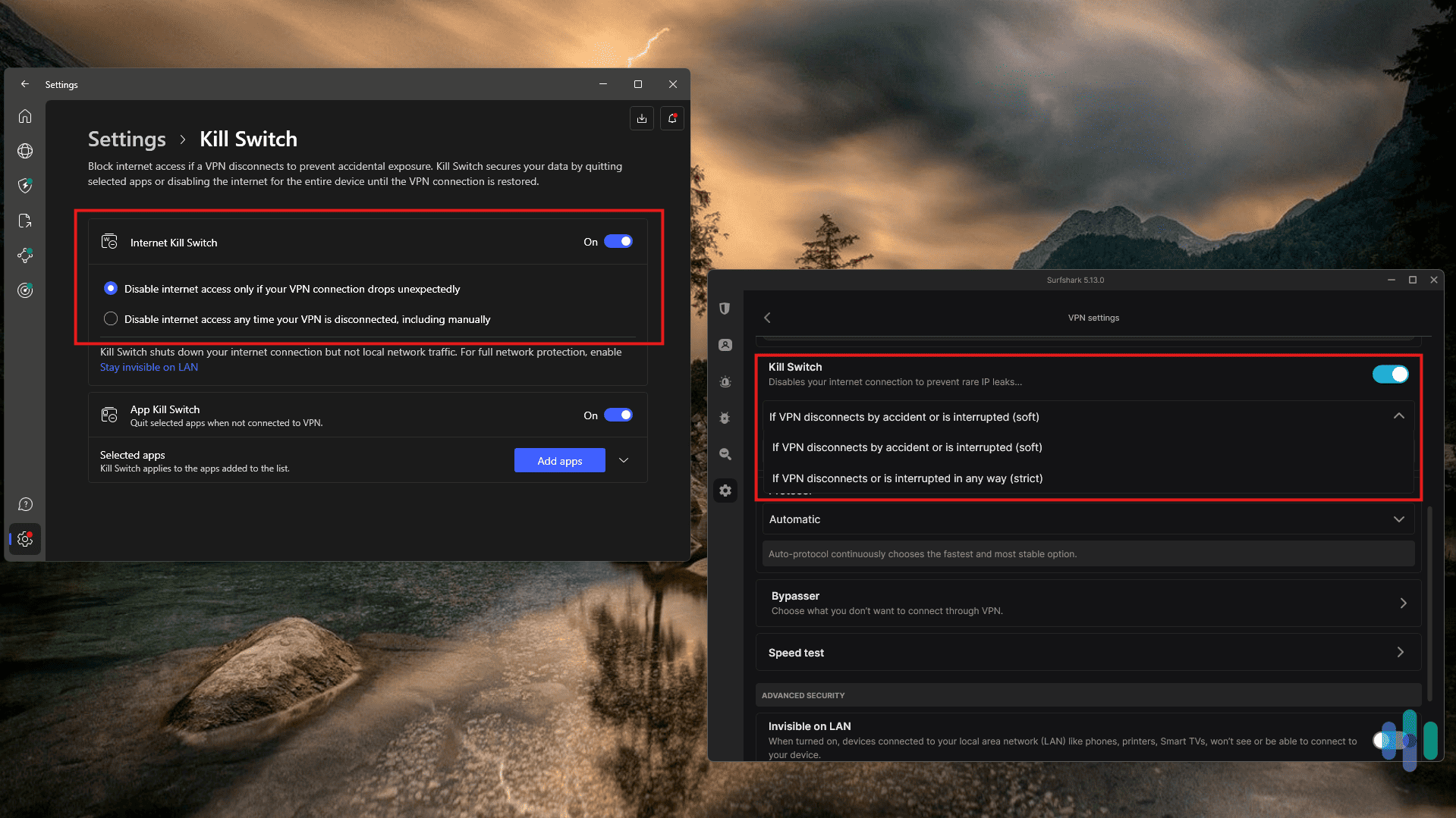 We found out that NordVPN and Surfshark’s kill switches work the same way We found out that NordVPN and Surfshark's kill switches work the same way