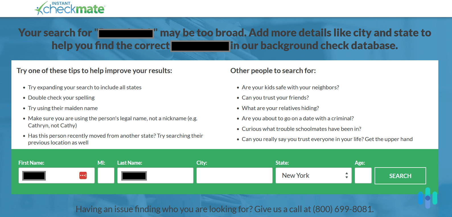 We took this message to mean that our information wasn’t available We took this message to mean that our information wasn’t available