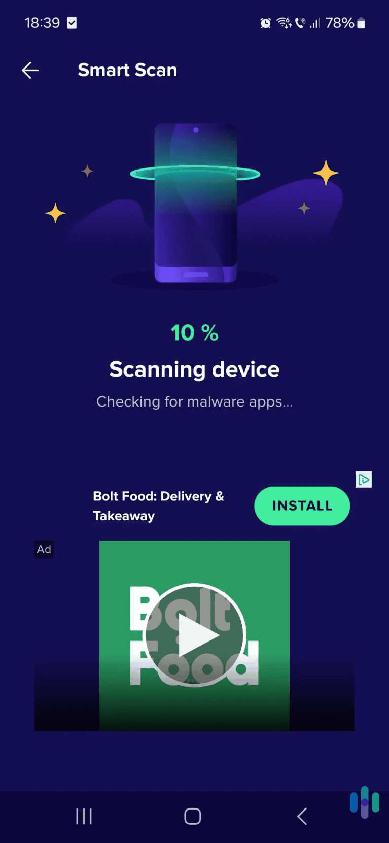 While Avast’s free version on Android displays some ads, they’re not that intrusive. While Avast's free version on Android displays some ads, they're not that intrusive.