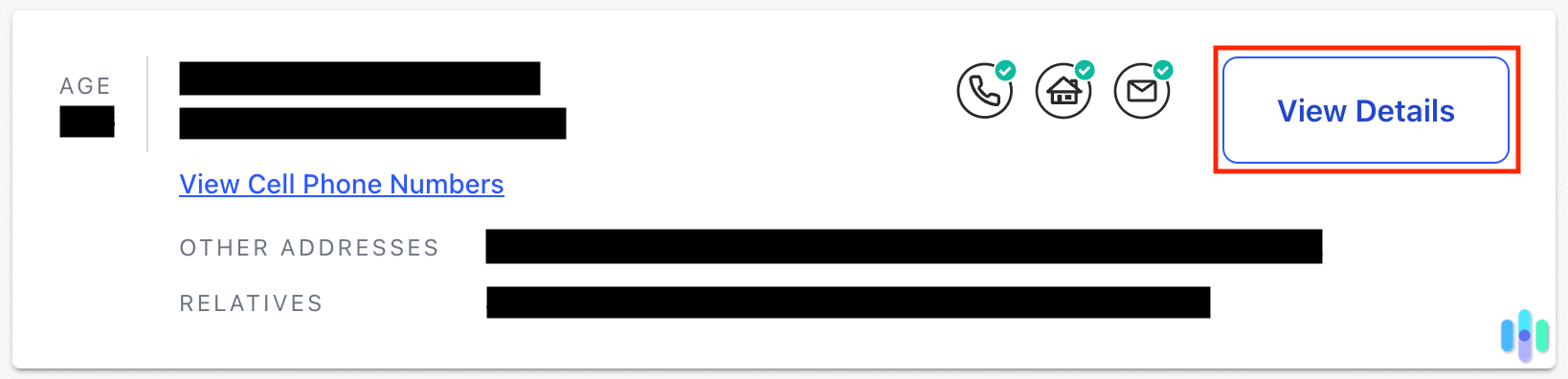Whitepages view details on profile Whitepages view details on profile